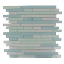 Splashback Tile Temple Coast 12 in. x 12 in. x 8 mm Glass Mosaic Floor and Wall Tile