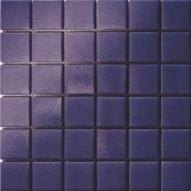 Elementz 12.5 in. x 12.5 in. Capri Blu Grip Glass Tile-DISCONTINUED