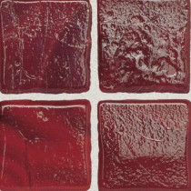 Daltile Sonterra Glass Scarlet 12 in. x 12 in. x 6mm Glass Sheet Mounted Mosaic Wall Tile (10 sq. ft. / case)-DISCONTINUED