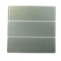 Splashback Tile Contempo Backlash 4 in. x 12 in. x 8 mm Floor and Wall Glass Tile