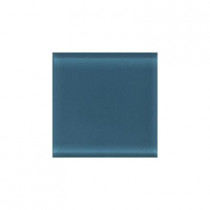 Daltile Circa Glass Midnight 2 in. x 2 in. x 8 mm Glass Insert Wall Tile (4-pack)