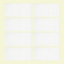 Jeffrey Court Allegro 3 in. x 6 in. White Ceramic Wall Tile (8 pieces/1 pack)
