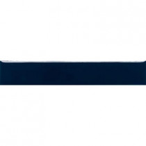 Daltile Liners Navy 1 in. x 6 in. Ceramic Flat Liner Wall Tile