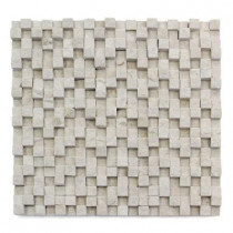 Solistone Cubist Dufy 12 in. x 12 in. x 22.2 mm Marble Mesh-Mounted Mosaic Wall Tile (5 sq. ft./Case)