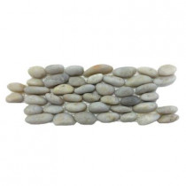 Solistone Standing Pebbles Floret 4 in. x 12 in. x 15.875 mm - 19.05mm Mesh-Mounted Mosaic Wall Tile (6 sq. ft./case)