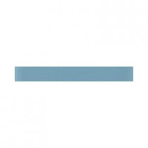 Daltile Glass Reflections 1 in. x 6 in. Blue Lagoon Glass Wall Tile-DISCONTINUED