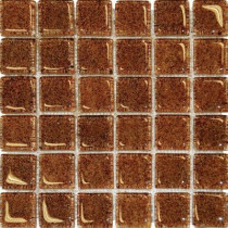 MS International 12 in. x 12 in. Brown Glass Mesh-Mounted Mosaic Tile-DISCONTINUED