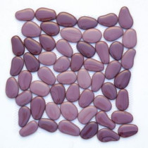 Solistone Freeform Glass Javaher 11 in. x 11 in. x 9.525 mm Purple Glass Mesh-Mounted Mosaic Wall Tile (8.4 sq.ft./case)