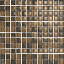 EPOCH Brushstrokes Marrone-1503 Mosaic Glass Mesh Mounted - 4 in. x 4 in. Tile Sample-DISCONTINUED