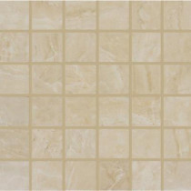 MS International Onyx Sand 12 in. x 12 in. x 10 mm Porcelain Mesh-Mounted Mosaic Tile