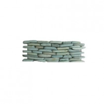 Solistone Standing Pebbles Cypress 4 in. x 12 in. x 15.87 Natural Stone Pebble Mesh-Mounted Mosaic Wall Tile (sq. ft./case)