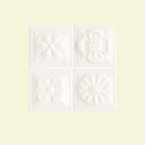 Daltile Fashion Accents Arctic White 2 in. x 2 in. Ceramic Banquet Dots Accent Wall Tile