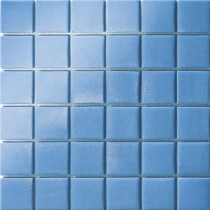 Elementz 12.5 in. x 12.5 in. Capri Azzurro Grip Glass Tile-DISCONTINUED