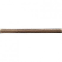 Weybridge 1/2 in. x 6 in. Cast Metal Pencil Liner Classic Bronze Tile (18 pieces / case) - Discontinued