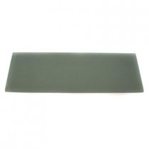 Splashback Tile Contempo Seafoam Frosted 4 in. x 12 in. Glass Tiles
