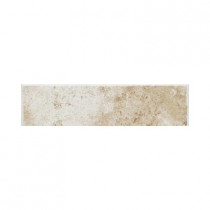 Daltile Fidenza Bianco 3 in. x 12 in. Ceramic Bullnose Floor and Wall Tile
