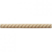 Weybridge 1/2 in. x 6 in. Cast Stone Rope Liner Travertine Tile (18 pieces / case) - Discontinued