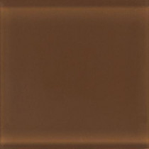 Daltile Glass Reflections 4-1/4 in. x 4-1/4 in. Caramel Sundae Glass Wall Tile (4 sq. ft. / case)-DISCONTINUED