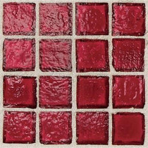 Daltile Egyptian Glass Crimson 12 in. x 12 in. x 6 mm Glass Face-Mounted Mosaic Wall Tile (11 sq. ft. / case)