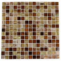 Splashback Tile 12 in. x 12 in. Glass Mosaic Floor and Wall Tile-DISCONTINUED