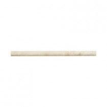 Jeffrey Court Cappuccino 1 in. x 12 in. Marble Dome