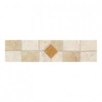Daltile Brancacci Multi-Color/Universal 3 in. x 12 in. Ceramic Decorative Floor and Wall Tile