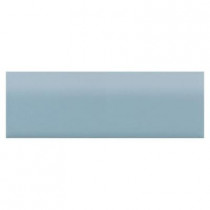 Daltile Semi-Gloss Waterfall 2 in. x 6 in. Ceramic Surface Bullnose Wall Tile-DISCONTINUED