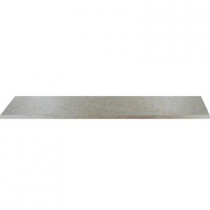 MS International Valencia Grey 3 in. x 18 in. Bullnose Porcelain Wall Tile (7.5 ln. ft. / case)-DISCONTINUED