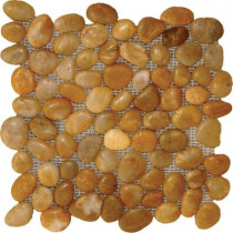 MS International Yellow Pebbles 12 in. x 12 in. Polished Quartzite Floor and Wall Tile (10 sq. ft. / case)
