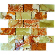 Splashback Tile 12 in. x 12 in. Marble Mosaic Floor and Wall Tile-DISCONTINUED