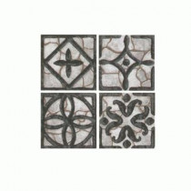 Daltile Fashion Accents Wrought Iron/Gray 2 in. x 2 in. Ceramic Accent Wall Tile
