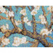 Mosaic Loft Almond Branch Pendant 30 in. x 24 in. Glass Wall Light Residential Floor Mosaic Tile (6 Indv Sections-Case)