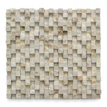 Solistone Cubist Cezanne 12 in. x 12 in. x 22.2mm Marble Mesh-Mounted Mosaic Wall Tile (5 sq. ft./ case)