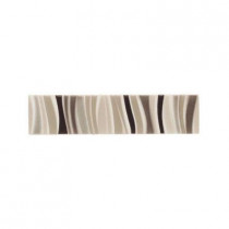 Daltile Modern Dimensions 2 in. x 8 in. Multi-Brown Lines Accent Tile