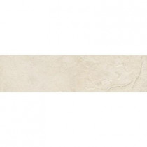 ELIANE Mt. Everest Bianco 3 in. x 12 in. Glazed Porcelain Floor and Wall Bullnose Tile-DISCONTINUED