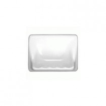 Daltile Bathroom Accessories White 4-3/4 in. x 6-3/8 in. Wall Mount Ceramic Soap Dish