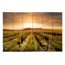 Tile My Style Vineyard2 36 in. x 24 in. Tumbled Marble Tiles (6 sq. ft. /case)