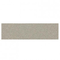 Daltile Identity Cashmere Gray Fabric 4 in. x 12 in. Porcelain Bullnose Floor and Wall Tile