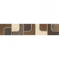 Daltile Concrete Connection Retro Warm 2 in. x 13 in. Porcelain Decorative Border Accent Floor and Wall Tile