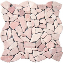 MS International Buff Flat Pebbles 16 in. x 16 in. x 10 mm Tumbled Marble Mesh-Mounted Mosaic Tile (12.46 sq. ft. / case)