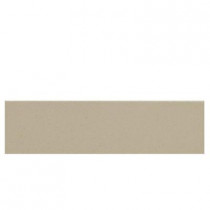 Daltile Colour Scheme Urban Putty Solid 3 in. x 12 in. Porcelain Bullnose Floor and Wall Tile