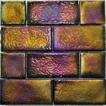 Studio E Edgewater Dusk Glass Mosaic & Wall Tile - 5 in. x 5 in. Tile Sample-DISCONTINUED