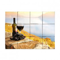Tile My Style Wine1 24 in. x 18 in. Tumbled Marble Tiles (3 sq. ft. /case)