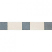 Daltile Veranda Multicolor 3-1/4 in. x 20 in. Deco D Porcelain Border Floor and Wall Tile