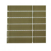 Splashback Tile Contempo Cream Polished Glass - 6 in. x 6 in. Tile Sample-DISCONTINUED