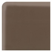 Daltile Modern Dimensions Artisan Brown 2-1/8 in. x 2-1/8 in. Ceramic Bullnose Corner Trim Wall Tile-DISCONTINUED