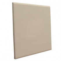 U.S. Ceramic Tile Matte Fawn 6 in. x 6 in. Ceramic Surface Bullnose Wall Tile-DISCONTINUED