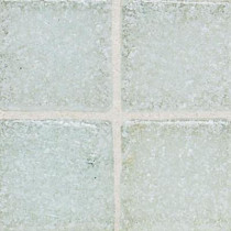 Daltile Sonterra Glass Ice White 12 in. x 12 in. x 6 mm Glass Sheet Mounted Mosaic Wall Tile