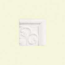 Daltile Fashion Accents White Nexus 4 in. x 4 in. Ceramic Corner Wall Tile