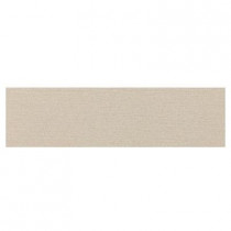 Daltile Identity Bistro Cream Grooved 4 in. x 24 in. Polished Porcelain Bullnose Floor and Wall Tile